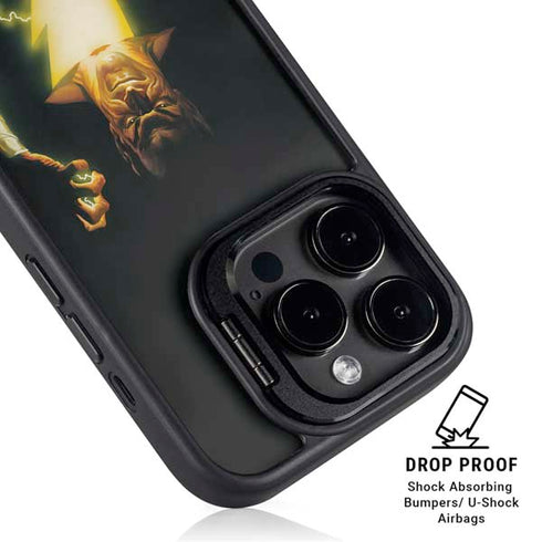 DC Comics Justice Society of America #23 Cover Painting Black Adam Original Art by Alex Ross iPhone 15 Pro Kickstand Case